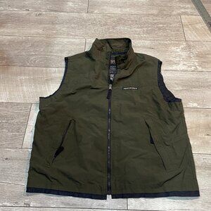 Vintage Abercrombie & Fitch nylon utility vest 1990's Army Green XL